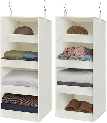 GRANNY SAYS 4-Shelf Hanging Organizer, Closet Hanging Shelves, Space Saver