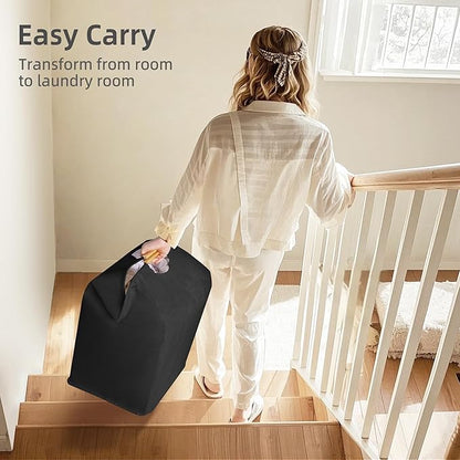 STORAGE MANIAC 2-Pack Large Laundry Hamper, 100L Collapsible Laundry Basket