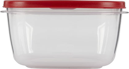 Rubbermaid Easy Find Lids Food Storage Container, 14 Cup, Racer Red