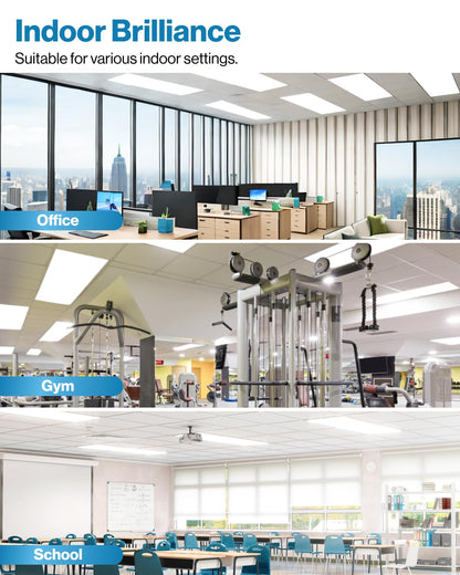Sunco 24 Pack 2x4 LED Flat Panel Light Drop Ceiling Office Fixture, 7700 LM, Selectable Features, 40W/50W/60W, 4000K/5000K/6000K, Dimmable (0-10V), Dustproof ETL