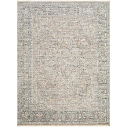Livabliss x Galey Alix Maria Elena III Vintage Medallion Area Rug, 5'3" x 7' (5' x 7'), Brown
