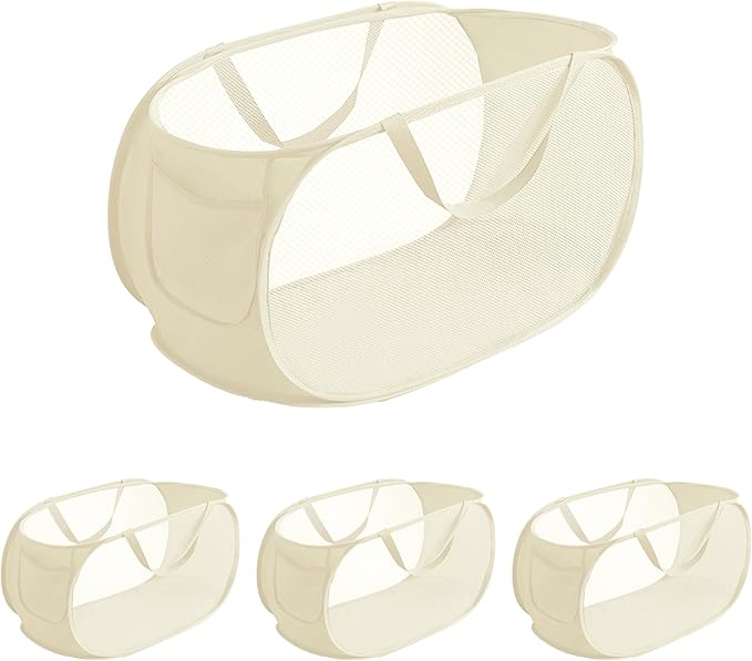 4 Pcs pop up laundry hamper Sturdy Large Capacity collapsible laundry basket