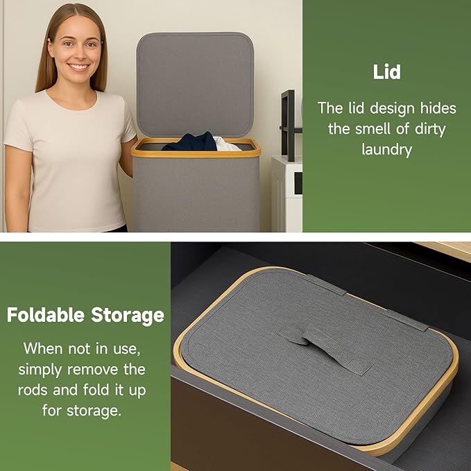 100L Foldable Laundry Basket
