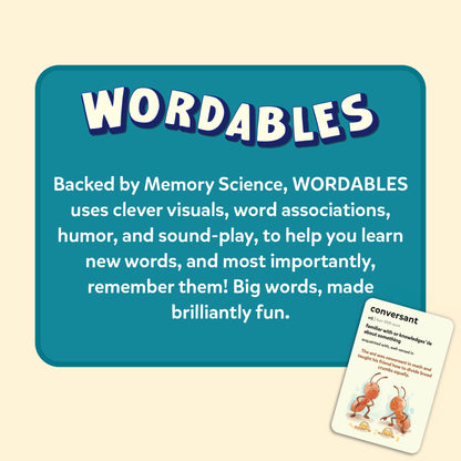 Skillmatics Vocabulary Flash Cards for Kids - Learn 100 Words with Wordplay, Visuals & Soundplay, Educational Gift for Ages 10, 11, 12, & Up, Screen-Free Language Game
