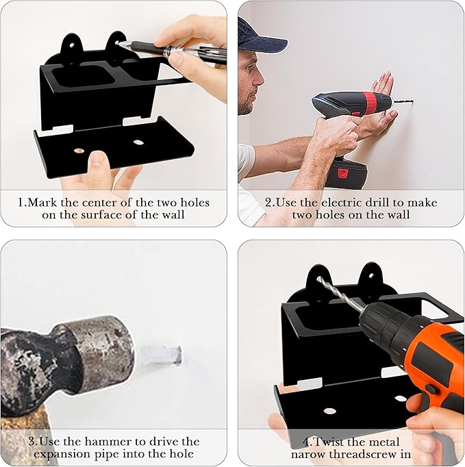 Electric Toothbrush Holder Wall Mounted, Electric Toothbrush Cord Organizer