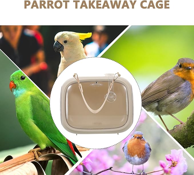 BESPORTBLE Bird Travel Carrier Cage with Breathable Mesh Portable Small Parrot Carrier Bag for Outdoor Travel and Vet Visits for Birds