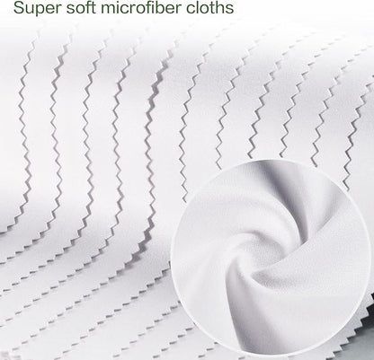 Eyeglass Cleaning Cloth Glasses Cleaner 12Pack Microfiber Lens Cleaner Eyewear