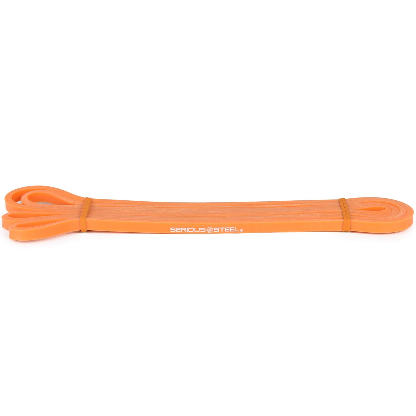 SERIOUS STEEL FITNESS Assisted 41" Pull-Up Band, Resistance & Stretching, Powerlifting & Pull-ups (#0 Orange - Single Band)