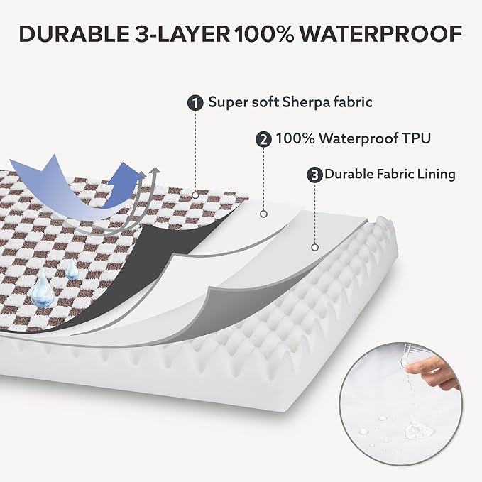 JOEJOY Orthopedic Dog Bed for Large Dogs, Memory Foam Pet Bed with Removable Washable Cover, Cozy Plush Crate Mat, 47×29", Cofffee