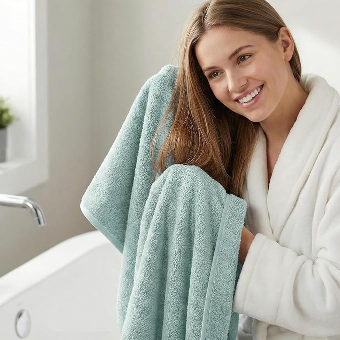 REDKISS 4Pack Luxury Hand Towels, 16x32 Inch 450 GSM 100% Turkish Cotton
