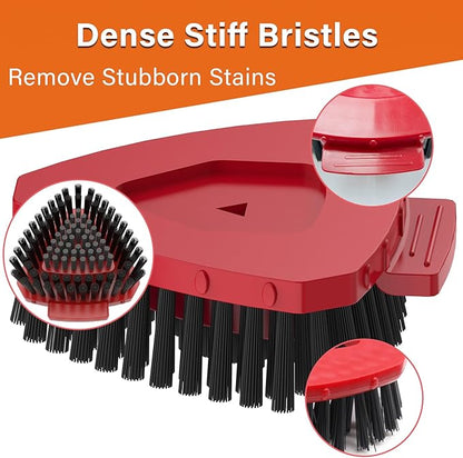 2 Pack Upgraded Spin Mop Replace Scrub Mop Brush Compatible