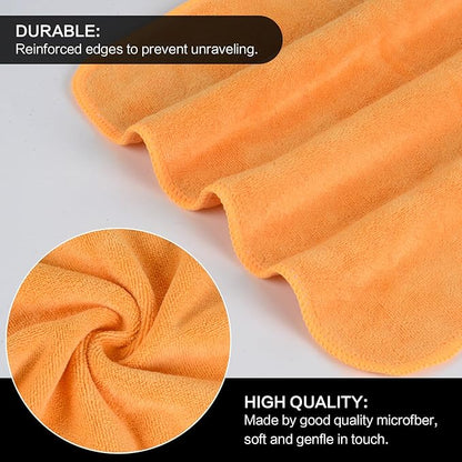 SINLAND Microfiber Facial Cloths Fast Drying Washcloth 12inch x 12inch