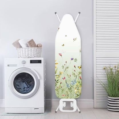 Simple Floral Ironing Board Cover Scorch and Stain Resistant Pressing Cloth