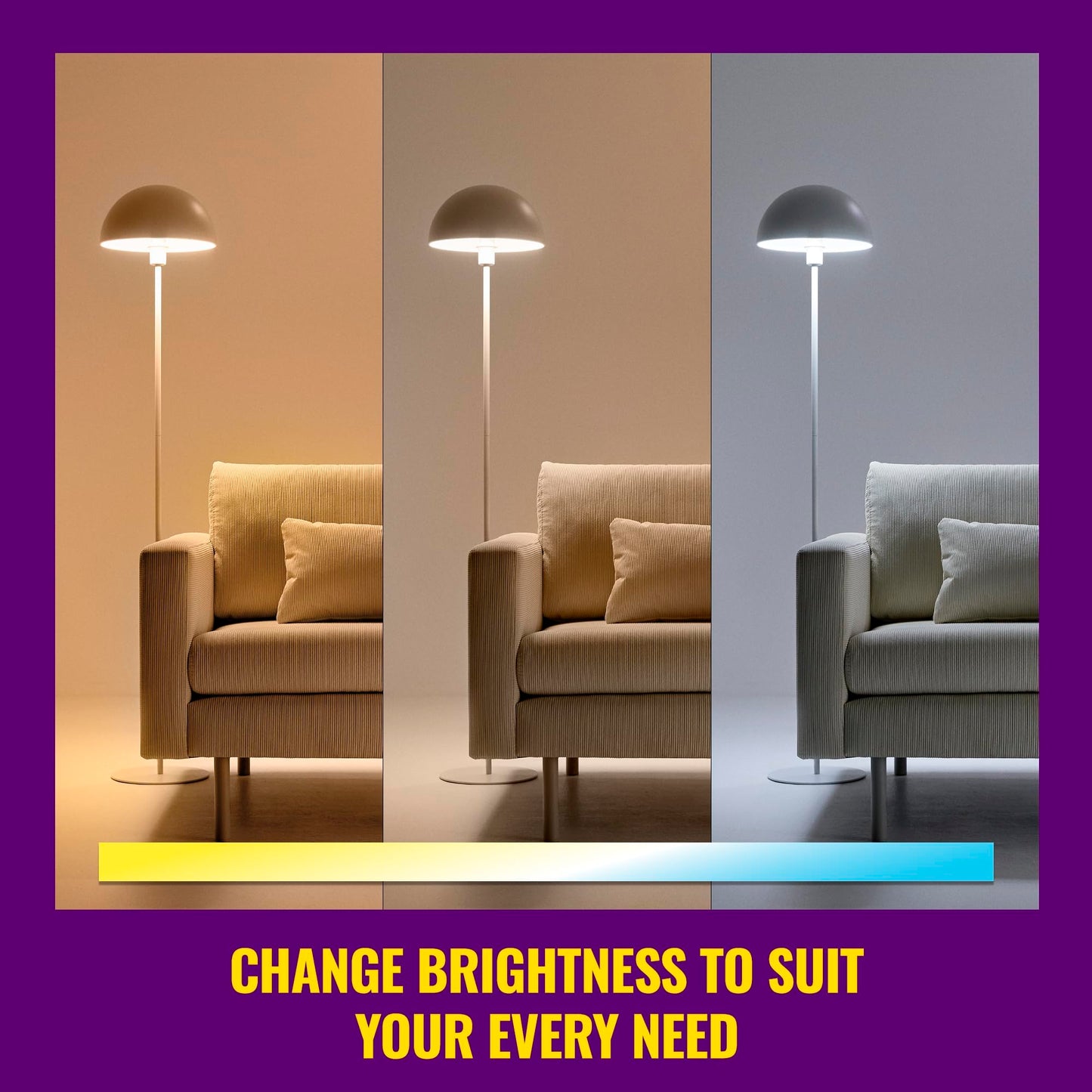 WiZ Clear 60W ST19 Tunable White Filament LED Smart Bulb - Pack of 6 - E26- Indoor - Connects to Your Existing Wi-Fi - Control with Voice or App + Activate with Motion - Matter Compatible