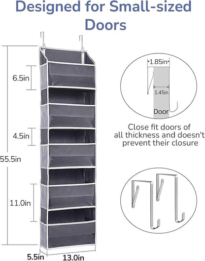 ULG 1 Pack Compact Size Over Door Organizer Slim Door Storage