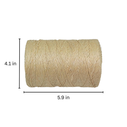 Sisalana® Premium Brazilian 1640ft (500m) Coil Sisal Twine, 100% Natural Garden Twine for Plants, Crafts, Packing, Macrame & DIY Projects, Strong & Biodegradable