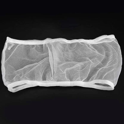 Fdit Bird Cage Cover, 2PCS Bird Cage Cover Birdcage Polyester Mesh Cover Seed Catcher Universal Parrots Cage Accessories(White)