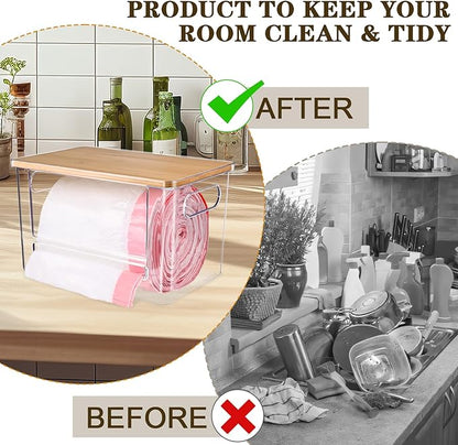2 PCS Trash Bag Holder Dispenser Under Sink, Extra Large Garbage Bag Holder