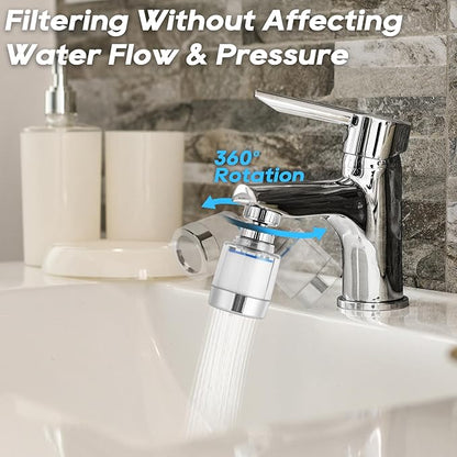 Rotating Faucet Extender Sink Aerator, Sink Filter Water Faucet, 360 ° Faucet