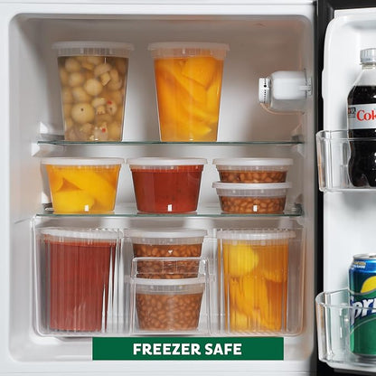 Freshware Food Storage Containers 25 oz Plastic Deli Containers