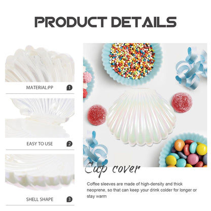 Gadpiparty 10pcs Sea Shell Party Favors, Shell Jewelry Box, for Birthday Decorations and Under the Sea Theme Party Ocean Beach Goodie Treat Supplies