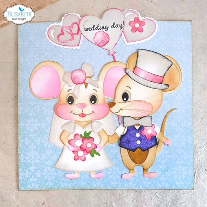 Elizabeth Craft Die Set – Valentines & Wedding Accessories – Metal Die Cut Set - 18 Pcs - Ideal for Cardmaking, Scrapbooking & Creative Paper Crafts – Crafting & Stamping Supplies