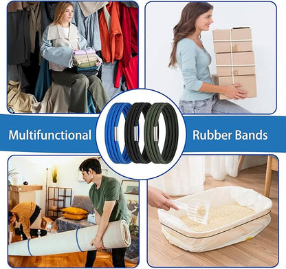 Garbage Can Rubber Bands, Fits 13-30 Gallon Bins, Heavy-duty Trash Can Bands to