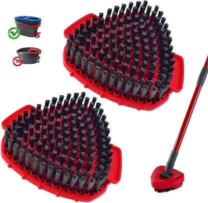 Scrubber Mop Head for Ocedar, Upgrade Scrub Brush for Ocedar, Spin Mop Scrub