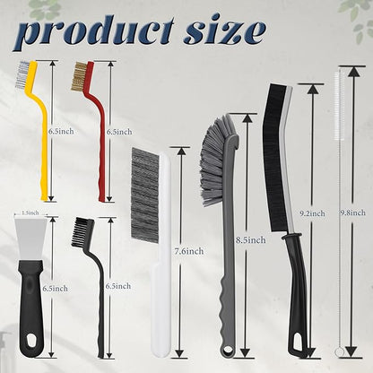 15pcs Crevice Cleaning Brush, Hard Bristle Brushes, Grout Cleaner Brush