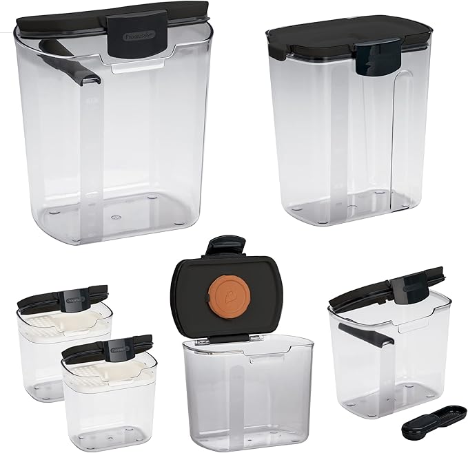 Progressive ProKeeper Baker's Airtight Kitchen Storage Canister Container Set