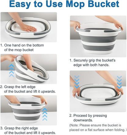 Collapsible Mop Bucket with Handle