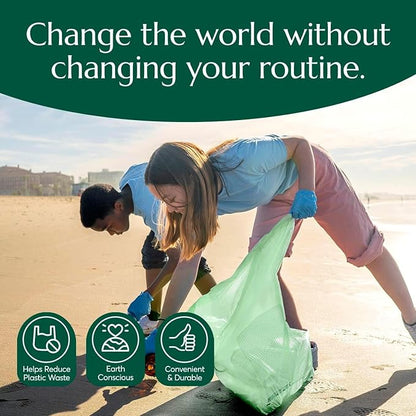 Cleanomic Compostable* 13 Gallon Trash Bags