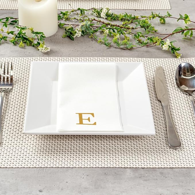 Luxenap 15.8 X 7.9 Inch Linen-Feel Guest Towels, 2000 Lettered Hand Towels