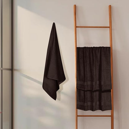 GLAMBURG Premium Cotton 4 Pack Bath Towel Set
