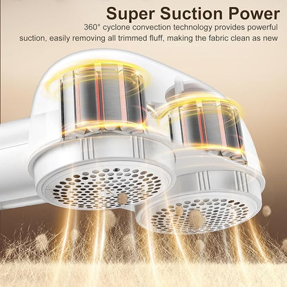 Fabric Shaver, Handzee Electric Lint Shaver, Dual Motor Sweater Shaver