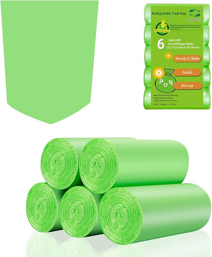 Compostable Kitchen Trash Bags 6-Gallon