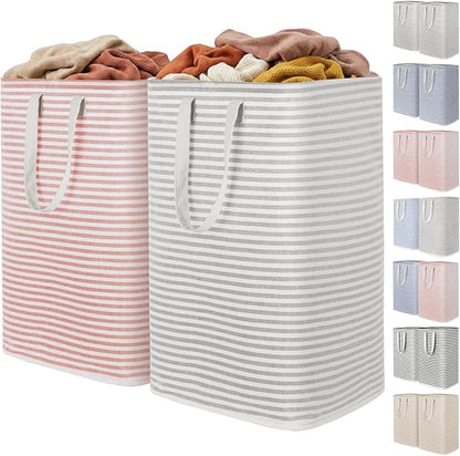 Lifewit 2 Pack Laundry Hamper Large Collapsible Laundry Baskets, Freestanding