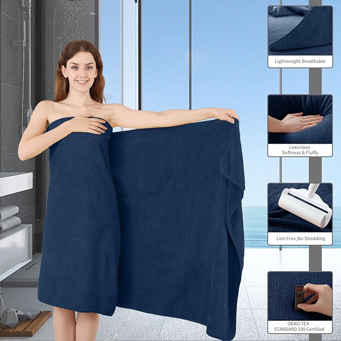 Hand Towels Set 2 Pack-16“x31”, Ultra Soft Microfibers Bathroom Towel Set