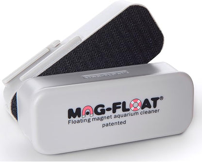 Mag-Float Medium Glass Floating Algae Scraper 125 | Magfloat Magnetic Fish Tank Cleaner | Magnet Scrubber Brush Cleaning Tool for Aquarium