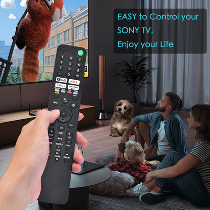 Voice Remote Replacement for Sony Smart TV Control:Comptible for 2019-2025 Sony Bravia OLED LED 4K 8K UHD,for Android Google TV with Shortcuts YouTube and Dinsey+ etc.
