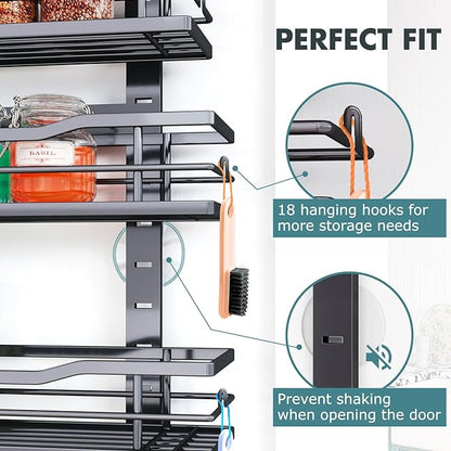 Over The Door Pantry Organizer，6-Tier Over The Door Organizer