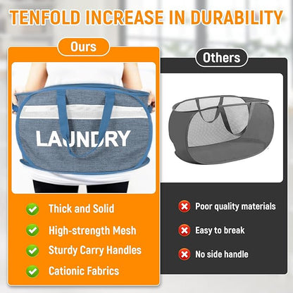 Collapsible Laundry Baskets, Foldable Laundry Basket