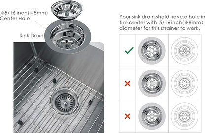 KANARY Kitchen Sink Basket Strainer Replacement