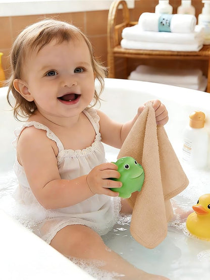HIPHOP PANDA Baby Washcloths, Rayon Made from Bamboo