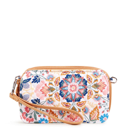 Vera Bradley Cotton All in One Crossbody Purse with RFID Protection