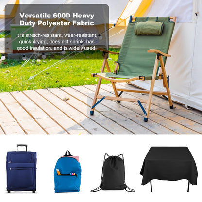 Waterproof Canvas Fabric - 58" Wide 600D Upholstery Polyester Material - Durable Indoor Outdoor Water Resistant Fabric for Furniture Cover Cushion Home Awning Tent (Birch, 1 Yard)