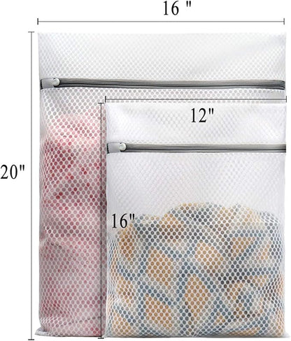 Muchfun 5Pcs Durable Honeycomb Mesh Laundry Bags