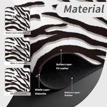 Kitchen Sink Splash Guard，Black-white checkered- Faucet Mat Sink Gadgets-Super