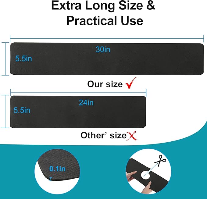 2PCS Customizable Faucet Mat for Kitchen Sink: 30"L x 5.5"W Quick Drying