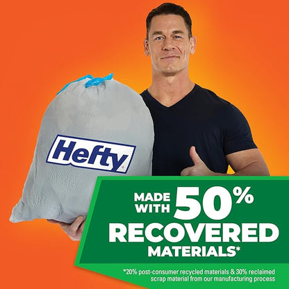Hefty Ultra Strong Made with 50% Recovered Materials* Tall Kitchen Trash Bags